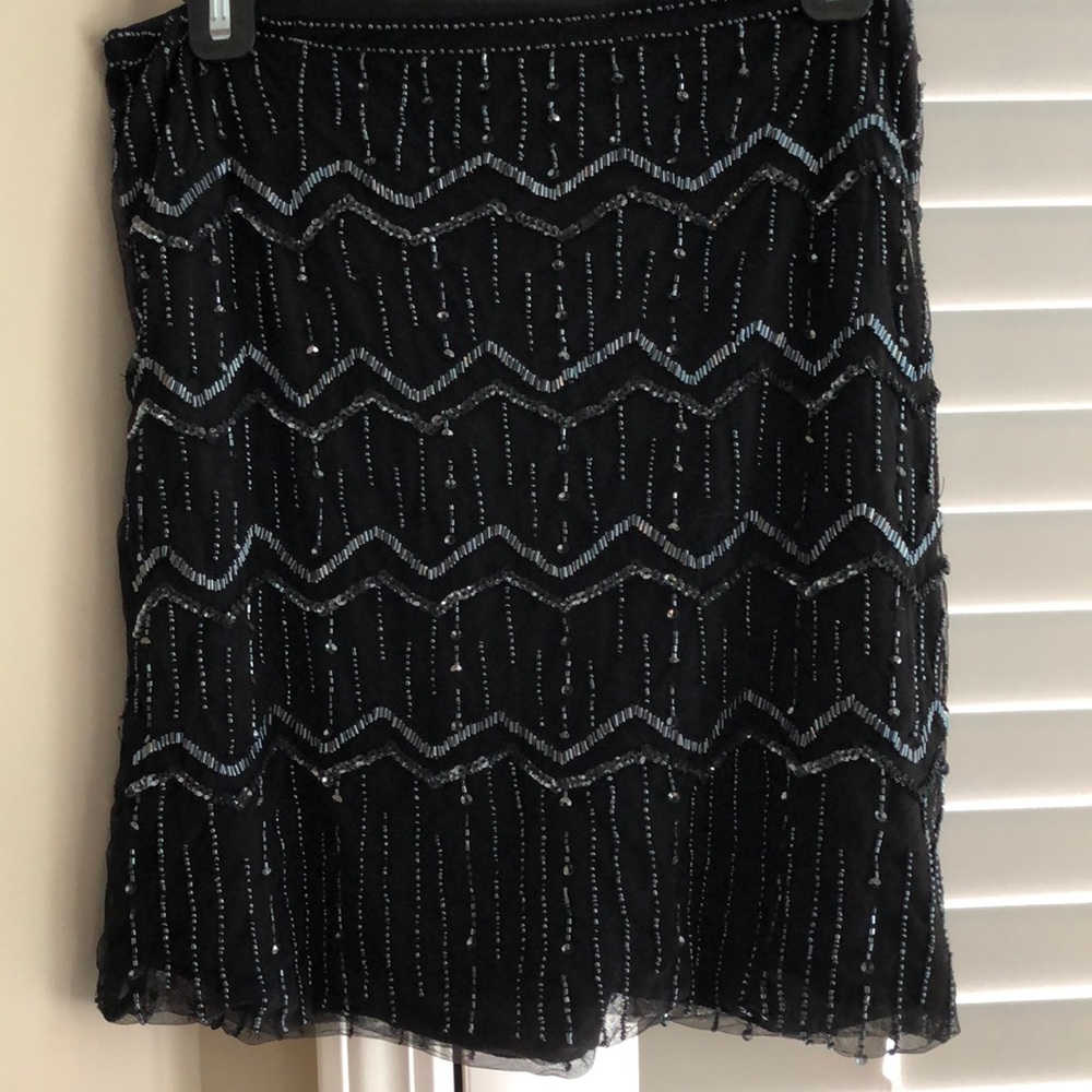 Black beaded skirt